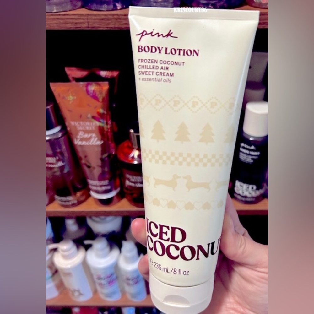Iced Coconut | PINK Victorias Secret Body Cream Lotion Sealed New *discontinued